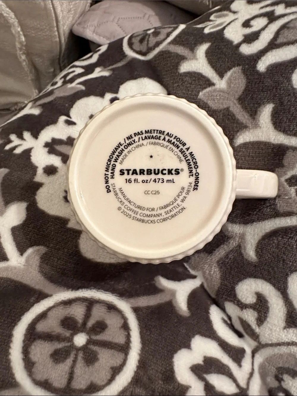 Starbucks ribbed ceramic